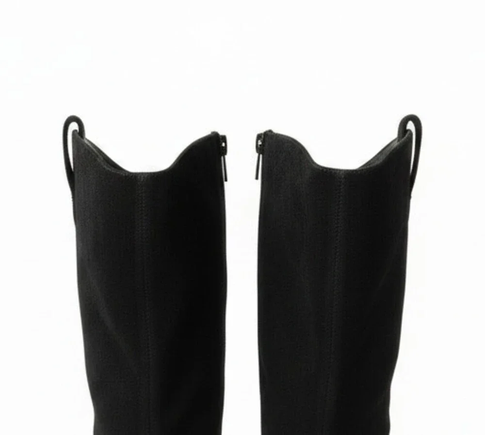 Women's Luoika Extra Wide Calf Cowboy Cowgirl Western Knee High Boots Size 11W
